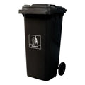 Basurero con ruedas de 100Lts Negro