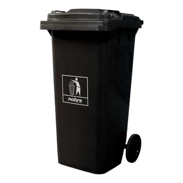 Basurero con ruedas de 100Lts Negro