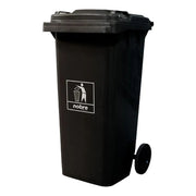 Basurero con ruedas de 100Lts Negro