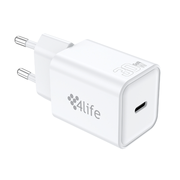 4life FL8230CGW Cargador de Pared 30W USB-C Blanco