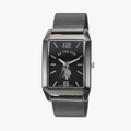 Accutime U.S. Polo Assn. Reloj clásico de cuarzo para hombre, metal y aleación, color: negro (Modelo: USC80383)