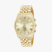 Accutime U.S. Polo Assn. USC40058 - Reloj dorado para mujer