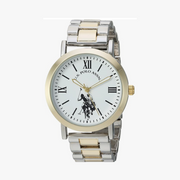 Accutime U.S. Polo Assn. USC40261AZ Reloj analógico de cuarzo de dos tonos para mujer