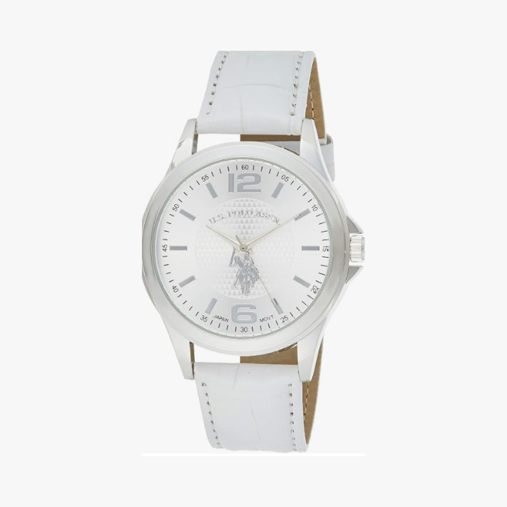 Accutime U.S. Polo Assn. Classic USC50202 Reloj analógico de cuarzo blanco para hombre
