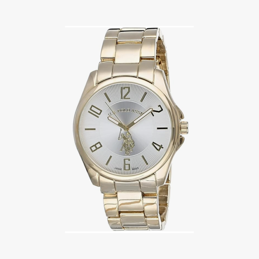 U.S. Polo Assn. Classic USC80215 Reloj dorado para hombre