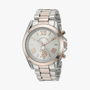 U.S. Polo Assn. USC40118 Reloj de aleación de metal y cuarzo para mujer, dos tonos