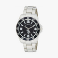U.S. Polo Assn. Reloj analógico para hombre con esfera negra y correa ajustable