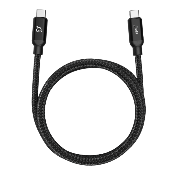 Cable Adam Elements C100 USB-C a USB-C 100W 1 m negro