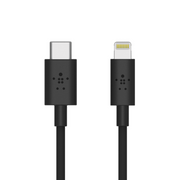 Belkin F8J239BT04 Cable USB-C a Lightning 1.2m Negro