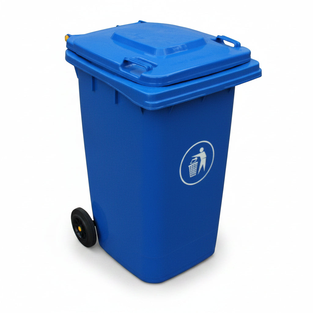 Basurero azul 250L