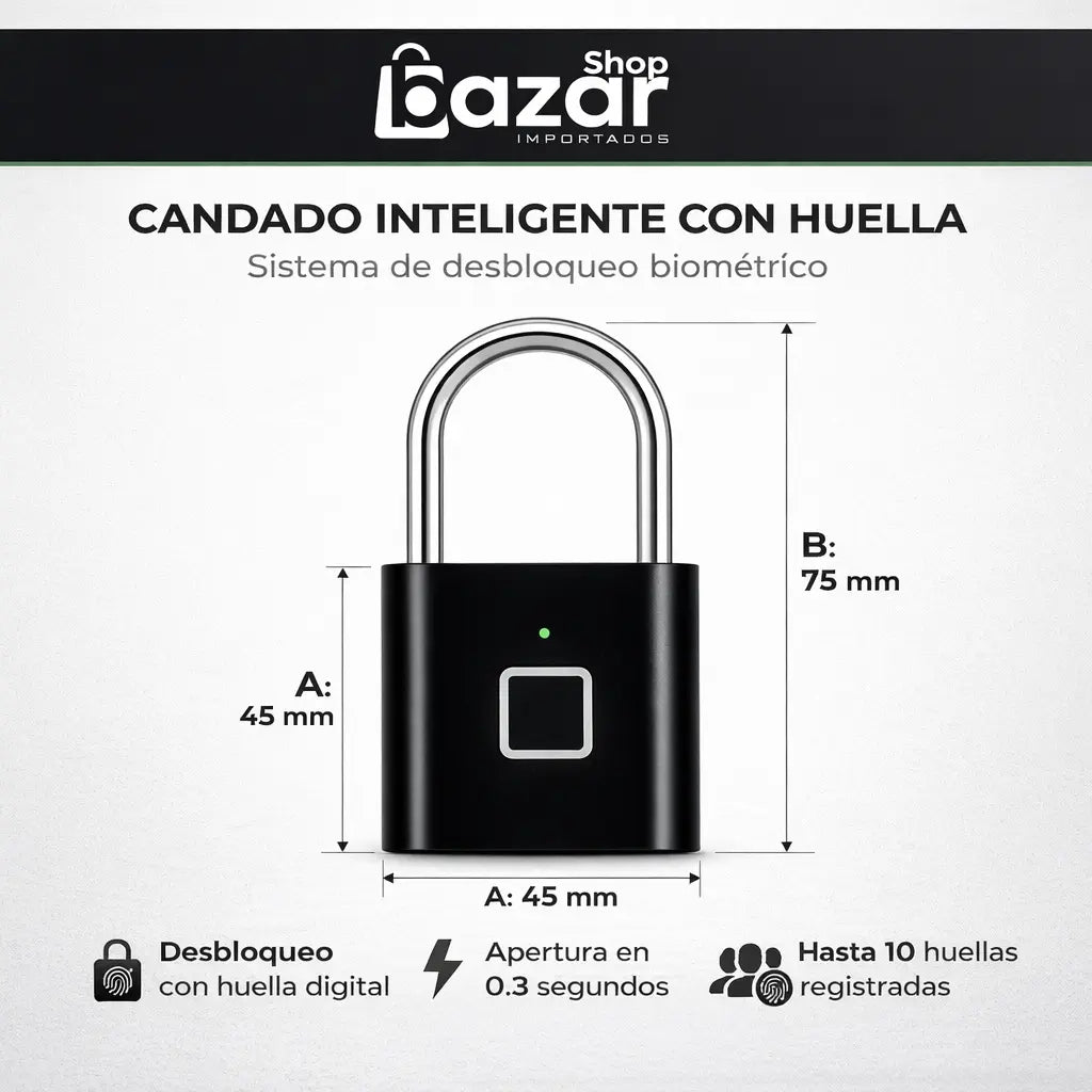 Candado a huella smart