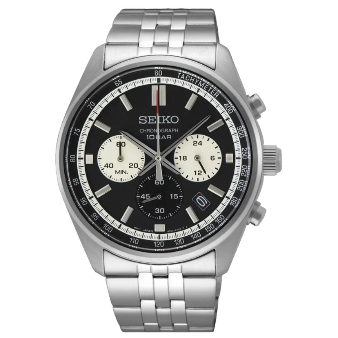 Reloj Seiko cronógrafo esfera negra - SSB429