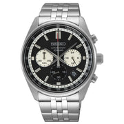 Reloj Seiko cronógrafo esfera negra - SSB429