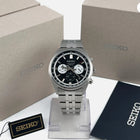 Reloj Seiko cronógrafo esfera negra - SSB429