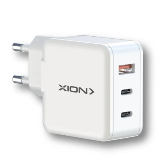 Xion XI-CG65 cargador de pared 65W USB-A USB-C blanco